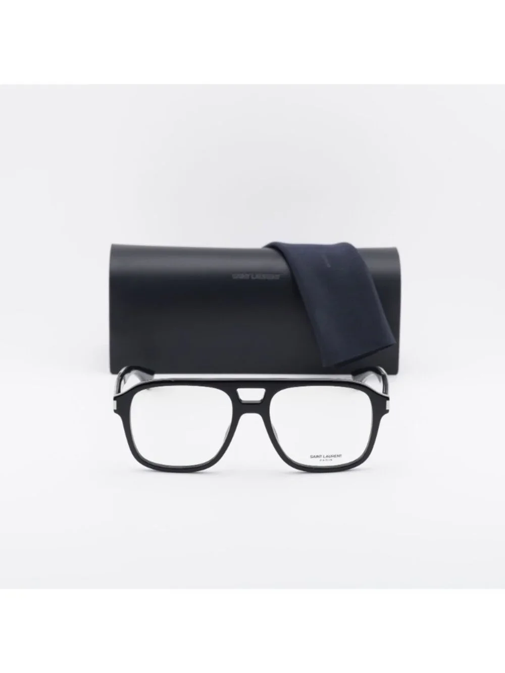 Saint Laurent SL881 OPT 001 Eyeglasses Black 55mm Aviator Frame